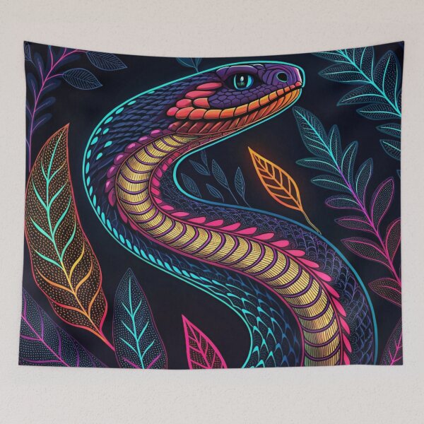 Item preview, A tribe trippy snake  designed and sold by Lucky 777.
