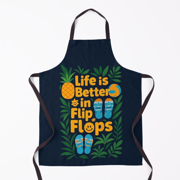 Item preview, Life is Better in Flip Flops - Tropical Summer Vacation Beach Vibe Design designed and sold by XanaduHills.