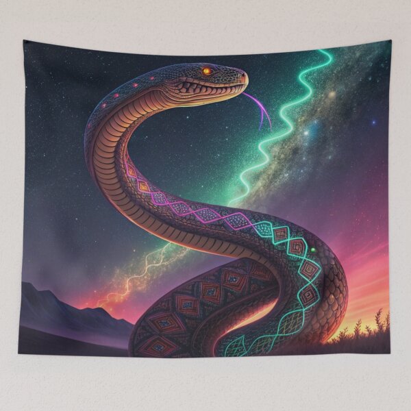 Item preview, A tribe trippy snake  designed and sold by Lucky 777.