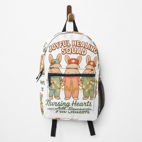 Item preview, Bunny Nurse Christmas Squad – Joyful Healing Team Holiday Design designed and sold by ClinicalHubs.