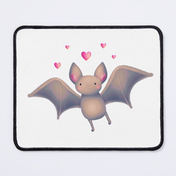 Item preview, Cute Baby Bat with Hearts – Kawaii Valentine’s Day Design designed and sold by LiudmylaMaika.