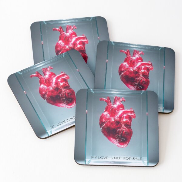 Item preview, My Love Is Not For Sale – Red Heart in Glass Case designed and sold by VisionaryVeils.