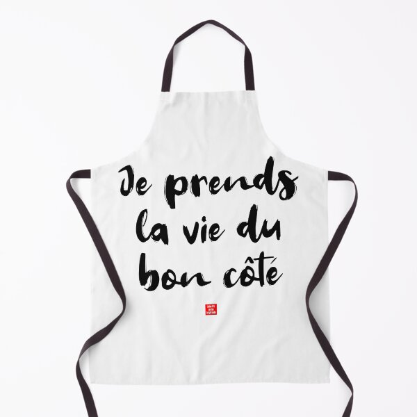 Item preview, Je prends la vie du bon côté – I Take Life on the Bright Side (French Idiom Typography) designed and sold by FrancophileFun.