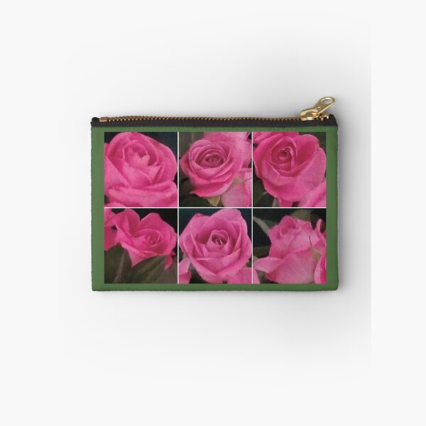 Item preview, Pink Rose, Green Outline designed and sold by ecraftsandarts.