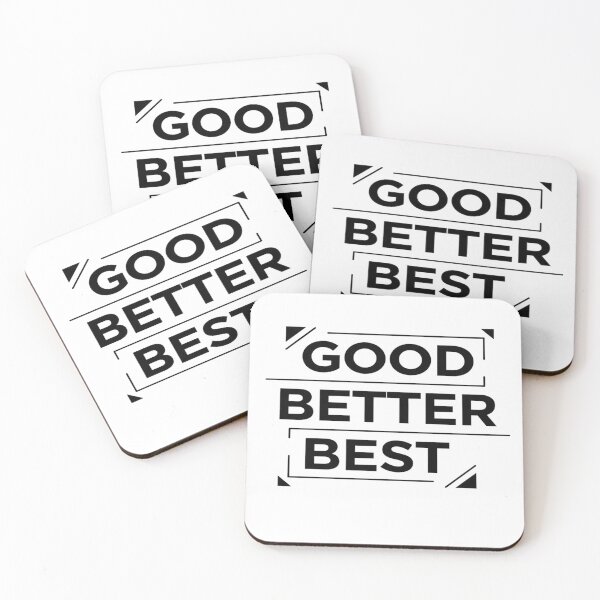 Item preview, GOOD BETTER BEST | Minimalist Motivational Progress Design designed and sold by fabricutie.