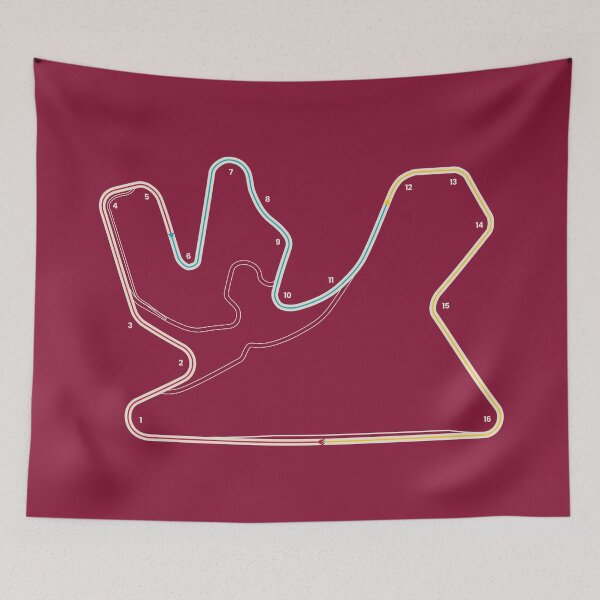 Item preview, Lusail International Circuit Qatar Motorsport designed and sold by archetype prints.
