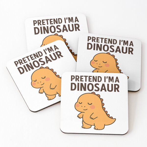Item preview, Pretend I'm a Dinosaur – Cute Chubby Dino designed and sold by VibeLab_Art.