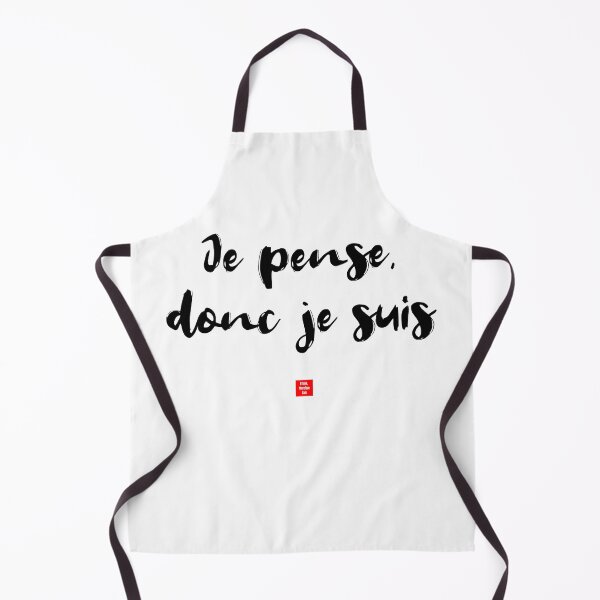 Aperçu de l'œuvre Je pense, donc je suis – Je pense, donc je suis (Typographie d'expression française) créée et vendue par FrancophileFun.