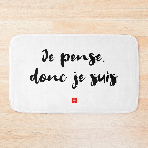 Item preview, Je pense, donc je suis – I Think, Therefore I Am (French Expression Typography) designed and sold by FrancophileFun.