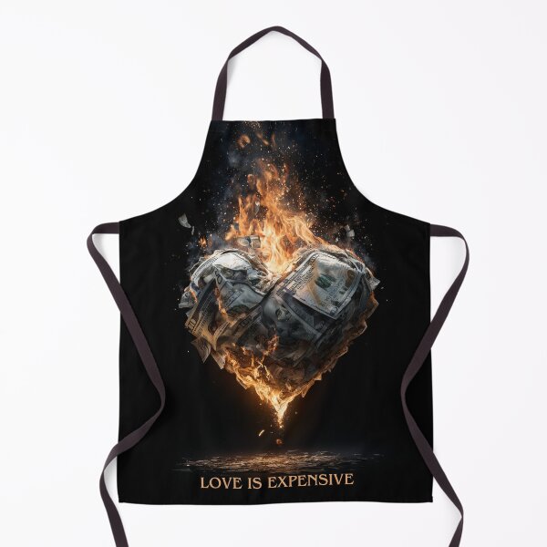 Item preview, Love Is Expensive – Burning Heart of Cash designed and sold by VisionaryVeils.