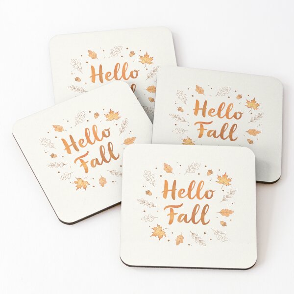 Item preview, Hello Fall – Handwritten Doodle Quote Sticker designed and sold by MikokoDesigns.