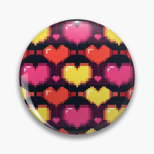 Item preview, Retro Gaming Hearts Pattern designed and sold by jumpercat.