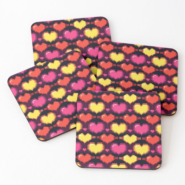 Item preview, Retro Gaming Hearts Pattern designed and sold by jumpercat.