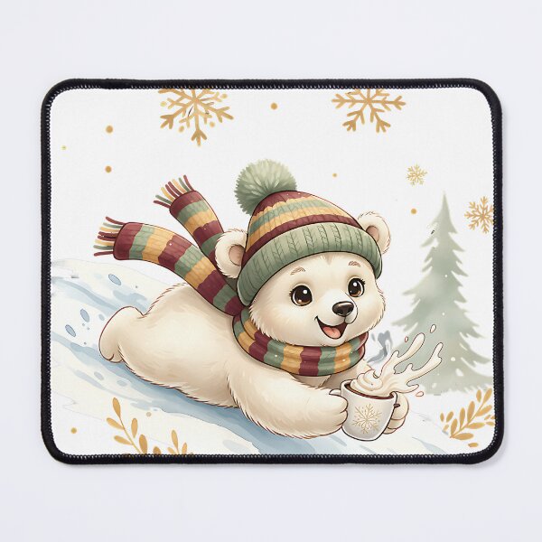Item preview, Cozy Winter Bear — Sliding Adventure designed and sold by Mora Atelier Designs.
