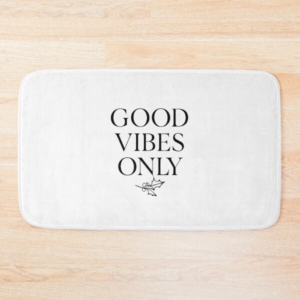 Item preview, Good Vibes Only Christmas Holly | Positive Holiday Quote | Minimalist Festive Typography designed and sold by Geafixy.
