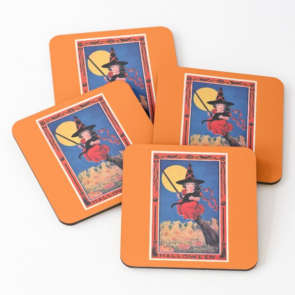 Item preview, Witch’s Flight Under the Harvest Moon - V3 designed and sold by WheelieGdArt.