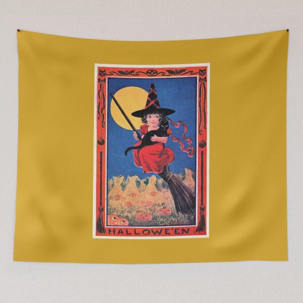 Item preview, Witch’s Flight Under the Harvest Moon - V2 designed and sold by WheelieGdArt.