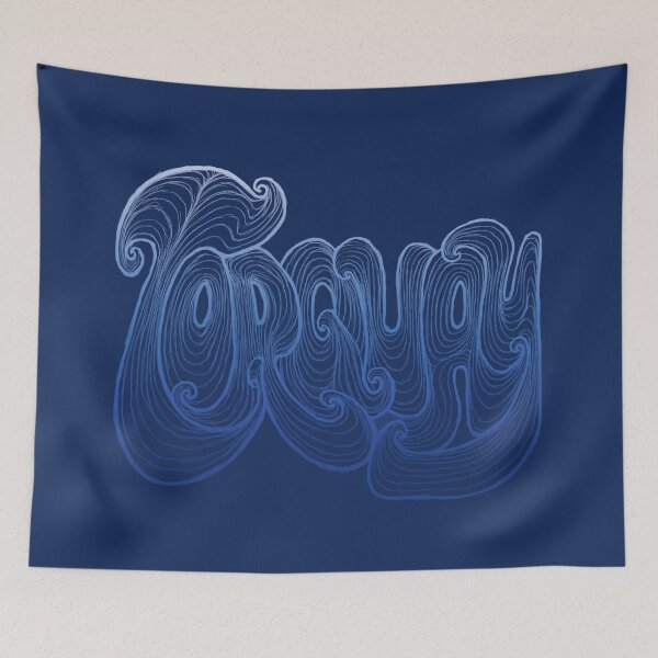 Item preview, Torquay Typography - Deep Blue designed and sold by bignose1977.