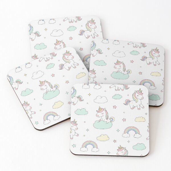 Item preview, Magical Unicorn Happy Birthday Card – Pastel Rainbow Party designed and sold by MeineLinienwelt.