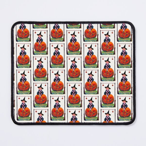 Item preview, Little Witch and the Pumpkin Smile - V4 - Offset Grid Pattern designed and sold by WheelieGdArt.