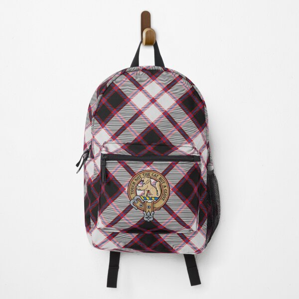 Item preview, Clan MacPherson Crest over Hunting Tartan designed and sold by sifis.