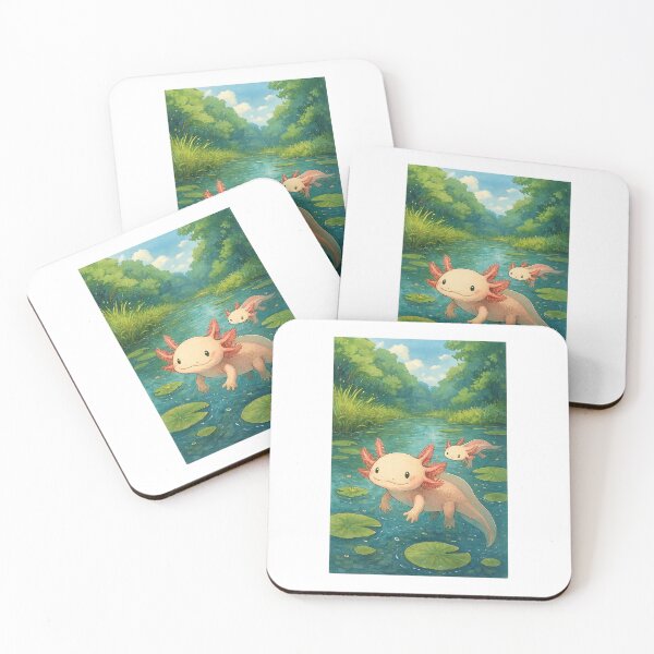 Item preview, Axolotls of the Enchanted Forest designed and sold by Irut.