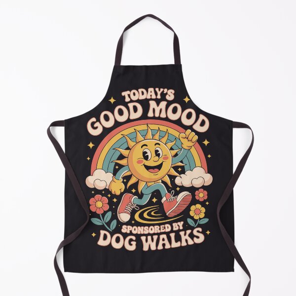 Item preview, Today's Good Mood is Sponsored by Dog Walks - Groovy Retro Dog Lover Design designed and sold by XanaduHills.