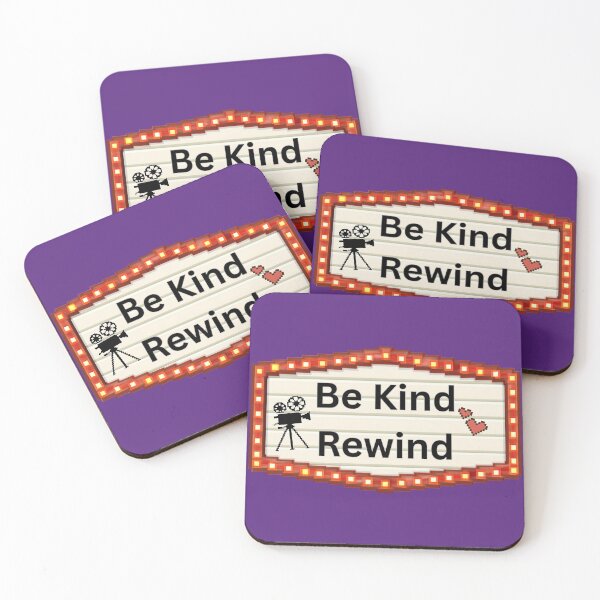 Item preview, Be Kind Rewind Pixel Art Marquee | Retro 90s Video Store Nostalgia Gift designed and sold by Searching ideas.