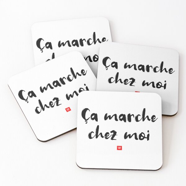 Item preview, Ça marche chez moi – It Works for Me (French Expression Typography) designed and sold by FrancophileFun.