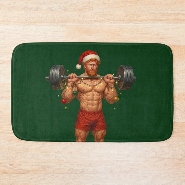 Item preview, Fit Santa Lifter - Funny Ginger Gym Christmas Design designed and sold by I AM BRO.