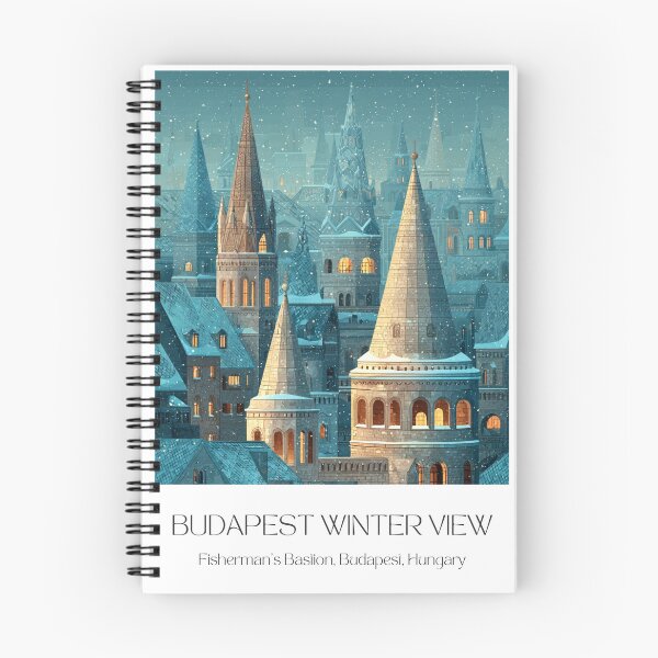 Item preview, Budapest Winter View Greeting Card designed and sold by NomadCanvas.