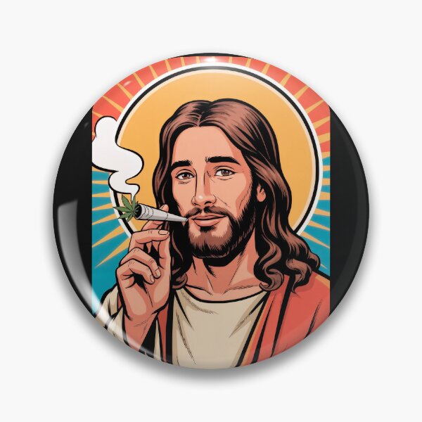 Item preview, Jesus weed joint peace designed and sold by GreenKingShop.