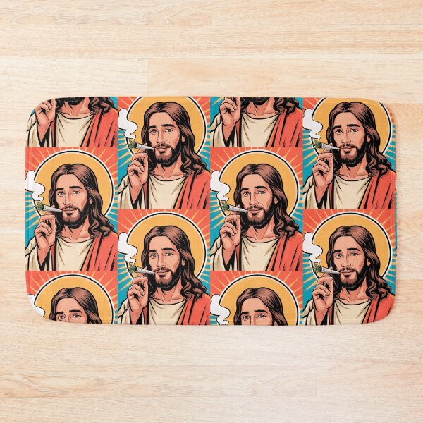 Item preview, Jesus weed joint peace designed and sold by GreenKingShop.