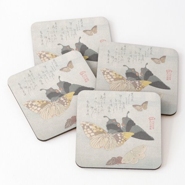 Item preview, Japanese Woodblock of Moths and Butterflies  designed and sold by AnimaliaStar.