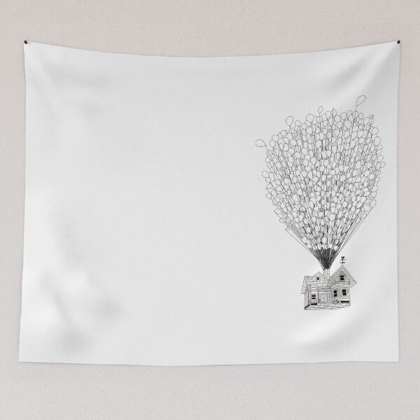 Item preview, Colour your own Disney’s UP House Line Art designed and sold by Lumennyxart.
