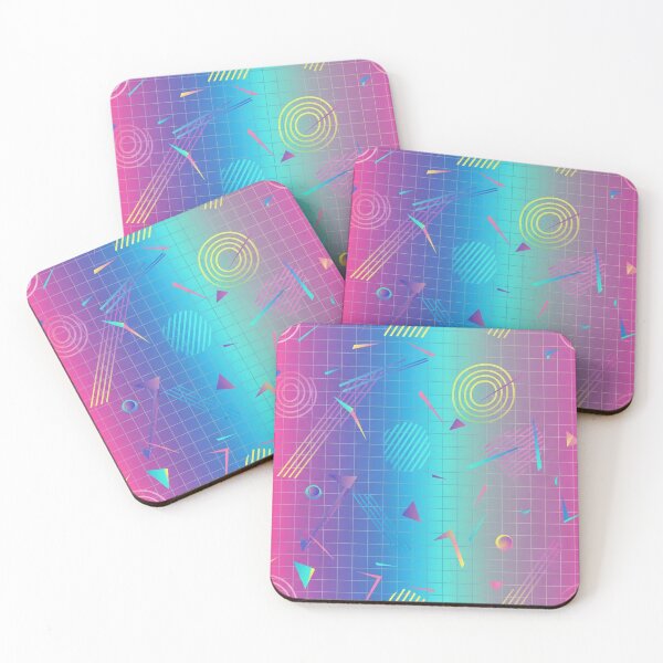 Item preview, Vaporwave Geometric Grid Design designed and sold by jumpercat.