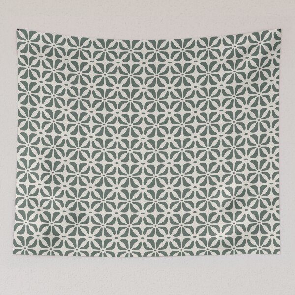 Item preview, Retro floral pattern designed and sold by EribaArt.