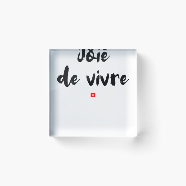 Item preview, Joie de vivre – Joy of Living (French Expression Typography) designed and sold by FrancophileFun.