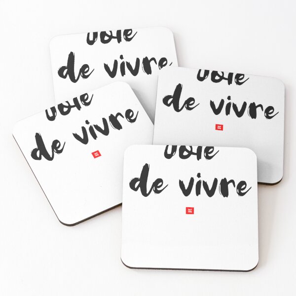 Item preview, Joie de vivre – Joy of Living (French Expression Typography) designed and sold by FrancophileFun.