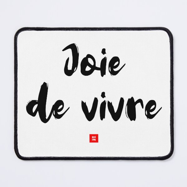 Item preview, Joie de vivre – Joy of Living (French Expression Typography) designed and sold by FrancophileFun.
