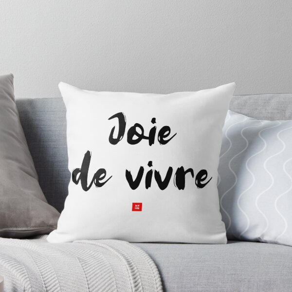 Item preview, Joie de vivre – Joy of Living (French Expression Typography) designed and sold by FrancophileFun.