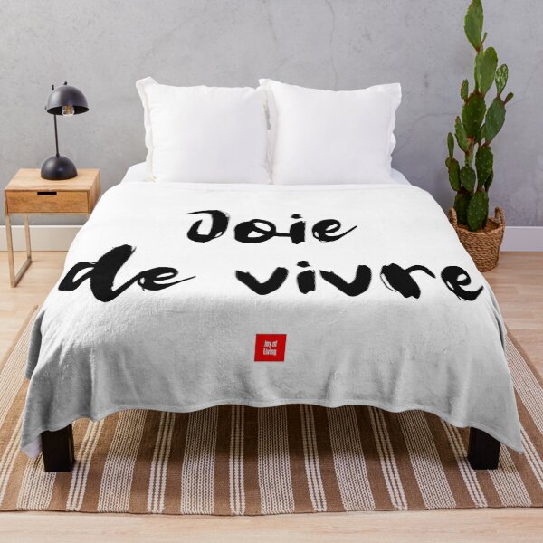Item preview, Joie de vivre – Joy of Living (French Expression Typography) designed and sold by FrancophileFun.