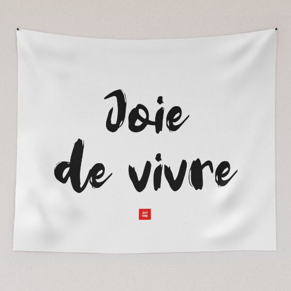 Item preview, Joie de vivre – Joy of Living (French Expression Typography) designed and sold by FrancophileFun.