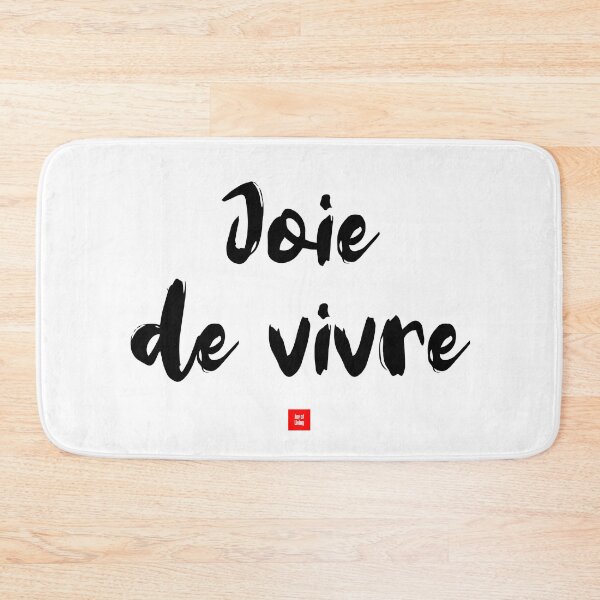 Item preview, Joie de vivre – Joy of Living (French Expression Typography) designed and sold by FrancophileFun.