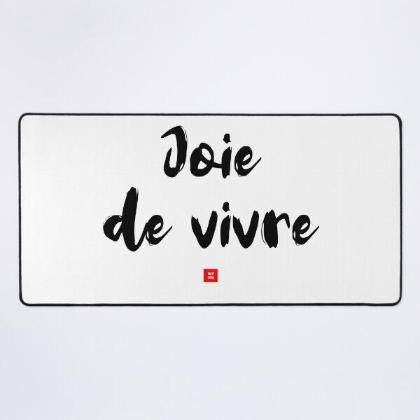Item preview, Joie de vivre – Joy of Living (French Expression Typography) designed and sold by FrancophileFun.