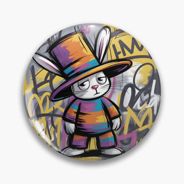 Item preview, Stomach book Street Art Bunny Character designed and sold by TrendPrinter.