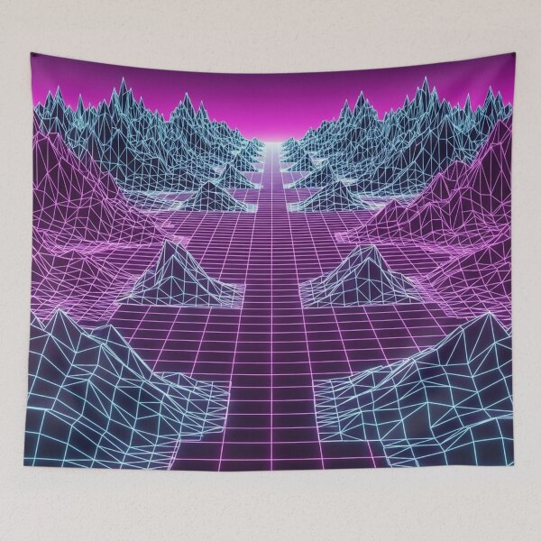 Item preview, Cyber Valley Vaporwave Scene designed and sold by jumpercat.