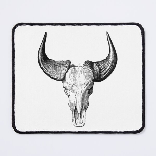 Item preview, Buffalo Skull Illustration, Animal Skull  designed and sold by HawthorneFlame.