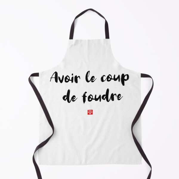 Item preview, Avoir le coup de foudre – Love at First Sight (French Idiom Typography) designed and sold by FrancophileFun.