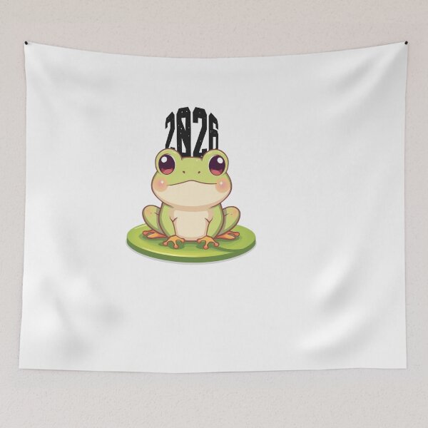 Item preview, Cute Kawaii Frog on Lily Pad | Adorable Pastel Frog Illustration for Stickers . designed and sold by printeGear.